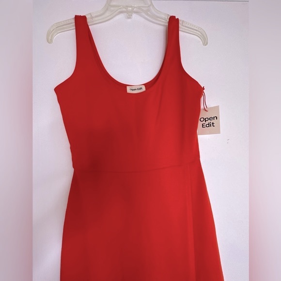NWT Open Edit Scoop Neck Midi Dress, Size XXS - Picture 10 of 10